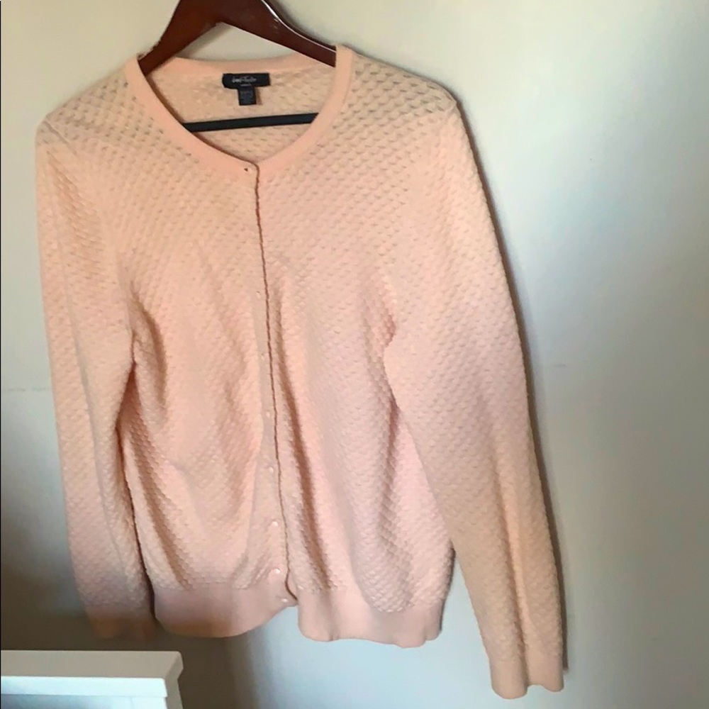 Soft pink Lord and Taylor Cardigan
